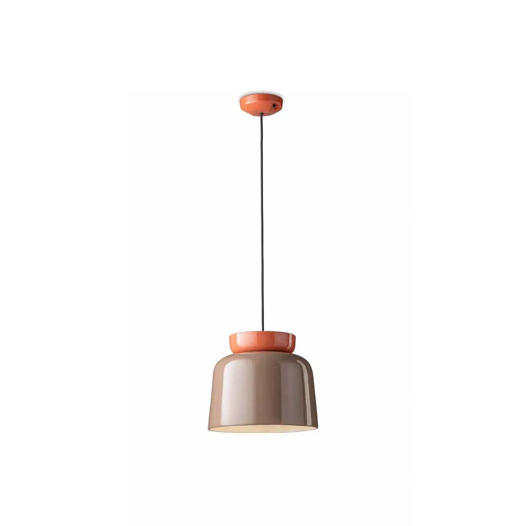 Ferroluce Pendellampe Corcovado, orange/braun