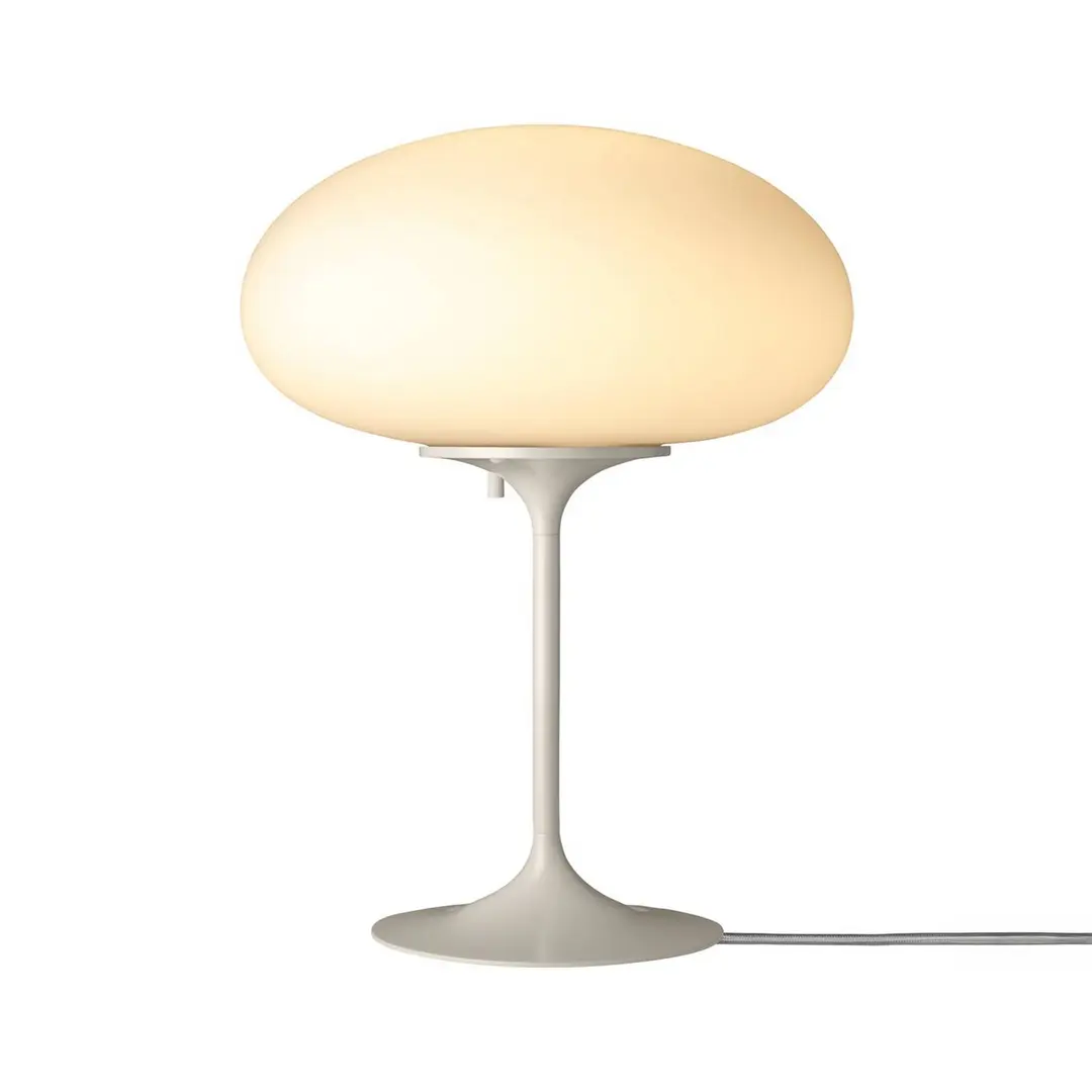 GUBI Tischleuchte Stemlite, kieselgrau, Höhe 42 cm, dimmbar