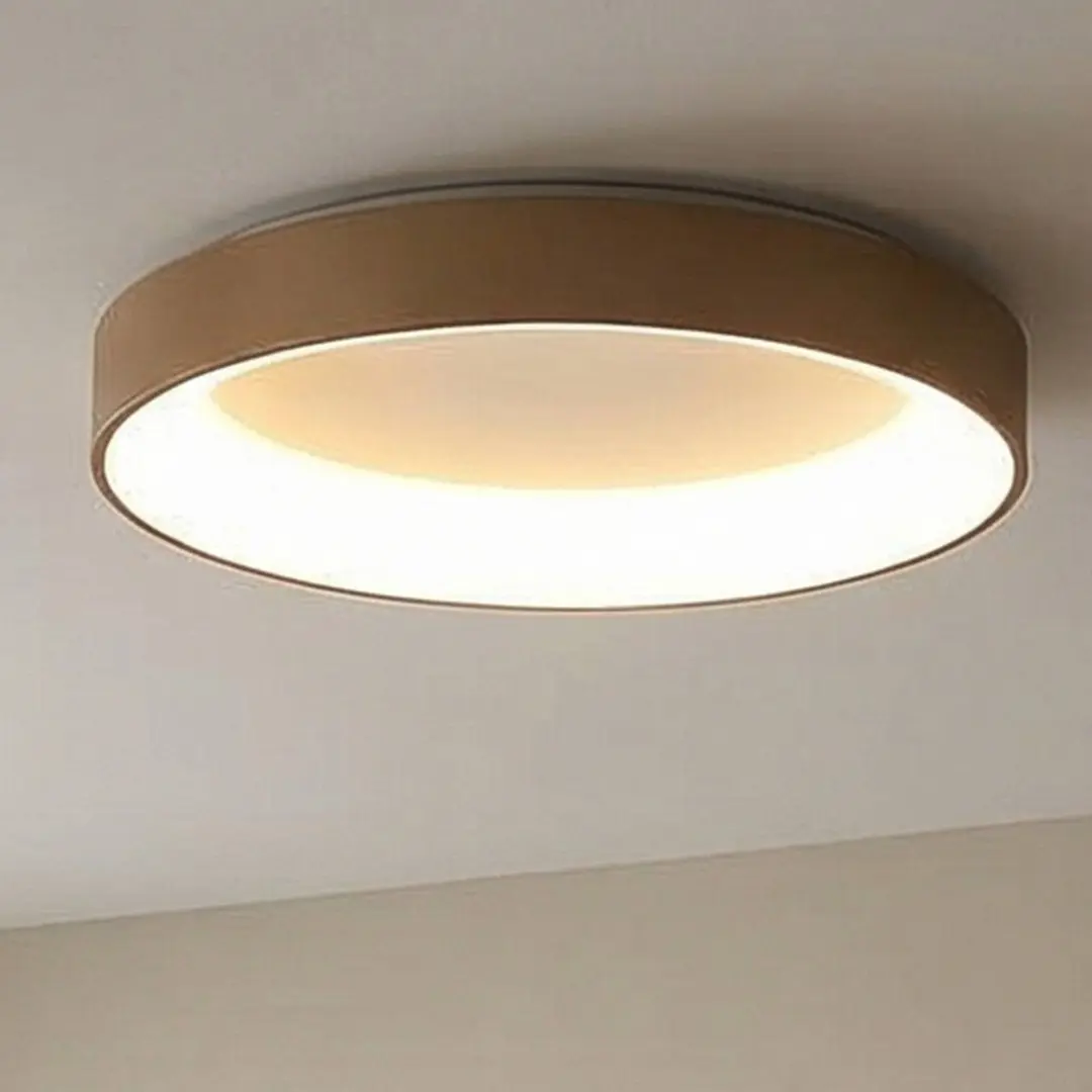 Mantra Iluminación LED-Deckenlampe Niseko II CCT Fernbedienung Ø38cm goldfarben