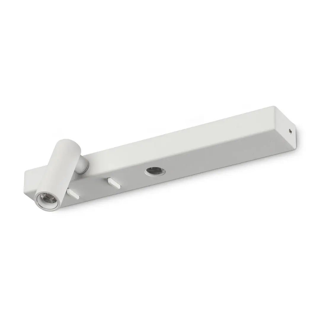 Ideal Lux LED-Wandleuchte Bonne Nuit 1, weiß, Breite 22 cm