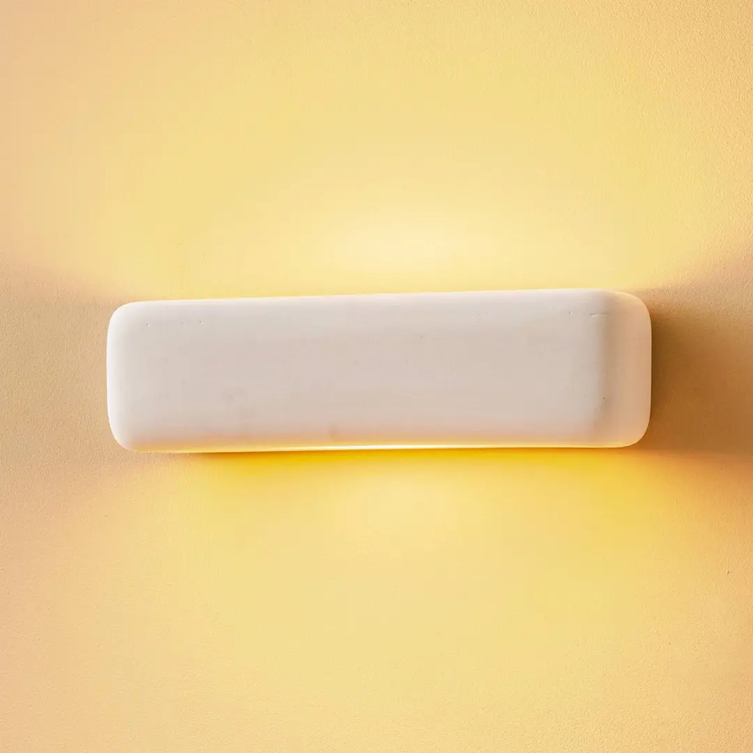 SOLLUX LIGHTING Wandleuchte Noris up/down aus weißer Keramik