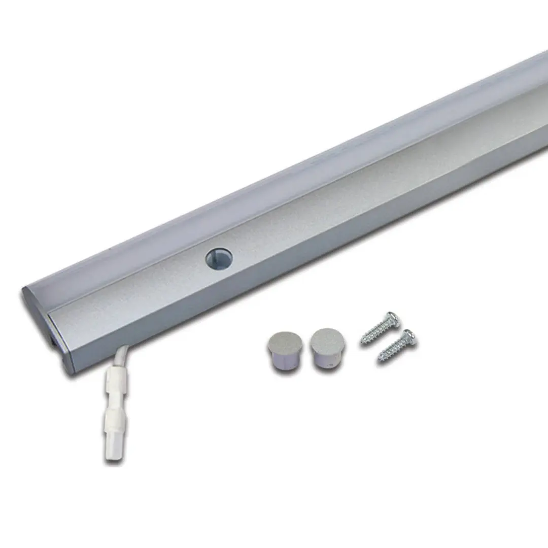 Hera LED-Unterbaulampe ModuLite F, aluminium, 60 cm, 3.000 K, Alu
