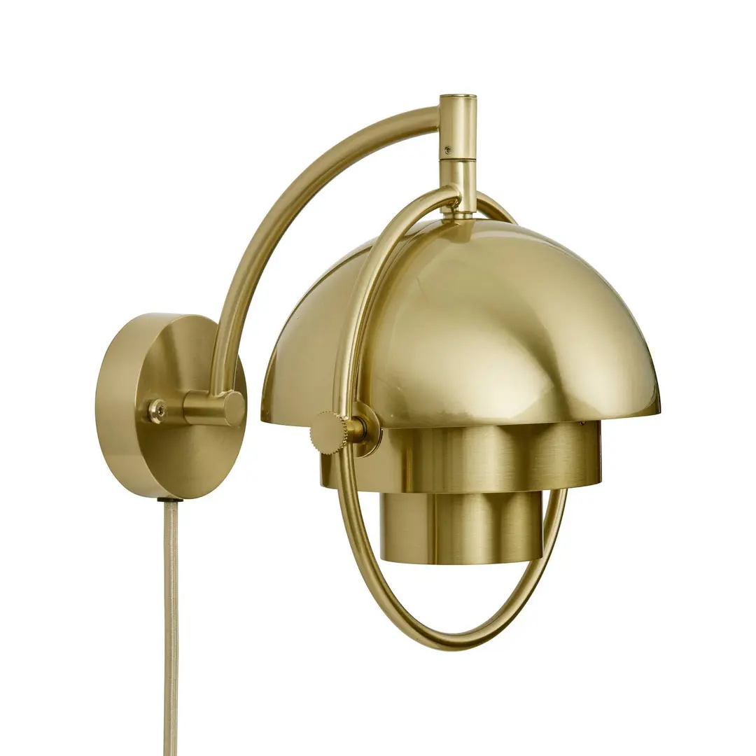 GUBI Wandleuchte Multi-Lite, messingfarben, Metall, G9