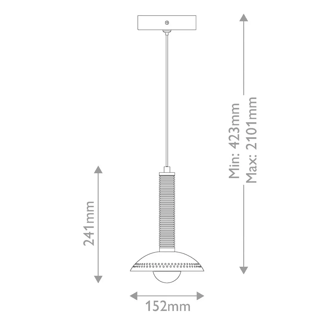ELSTEAD LED-Hängeleuchte Arden, goldfarben, Ø 15 cm, Metall, dimmbar