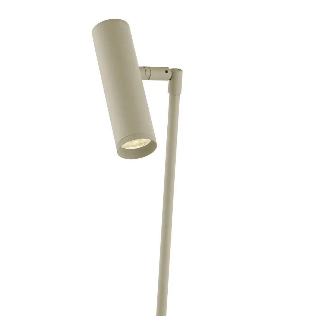 HELL LED-Tischleuchte Tom Pro, sandfarben, Höhe 47cm, CCT, Dimmer