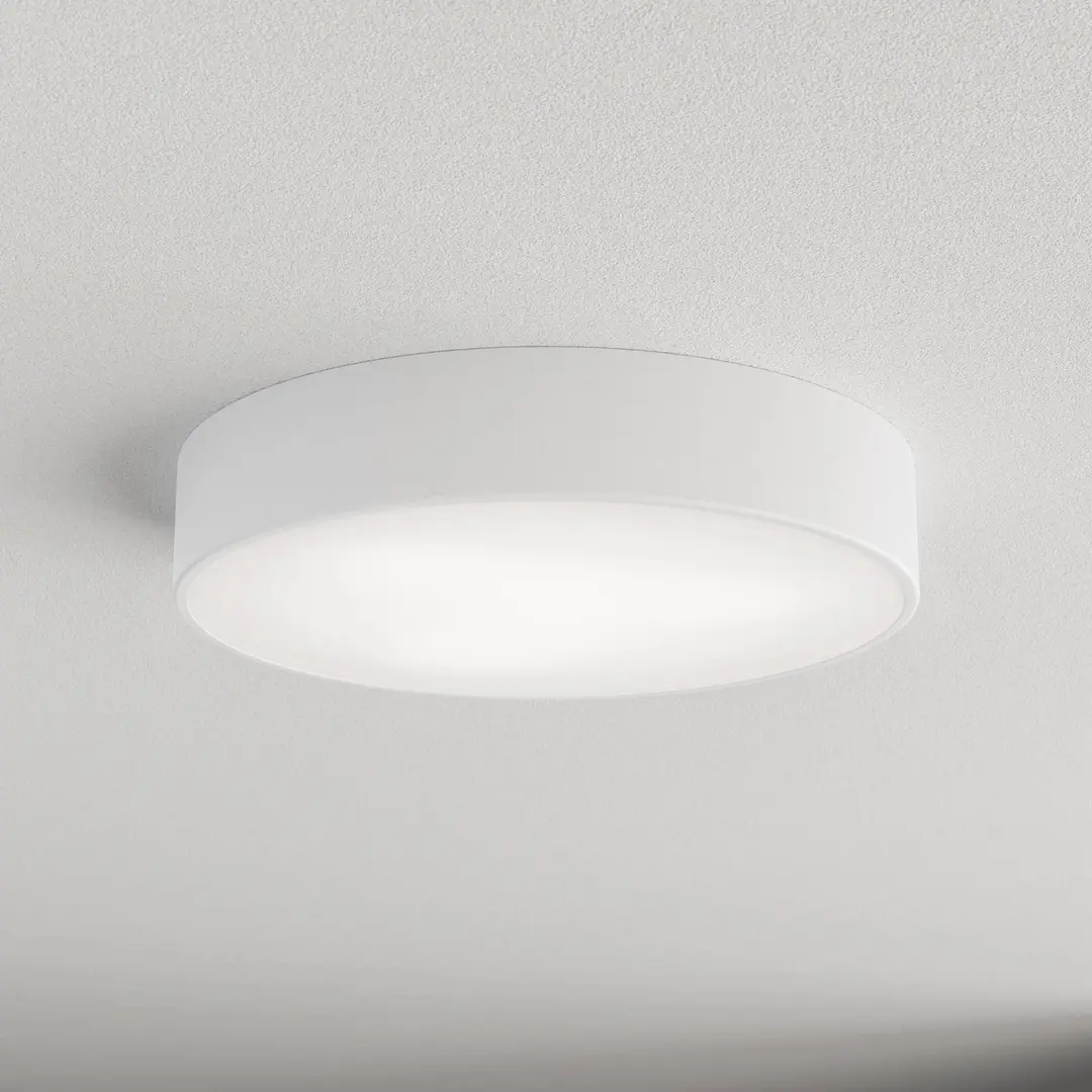 TEMAR LIGHTING Deckenlampe Cleo 400, weiß, Sensor, IP54, Ø 40 cm, Metall