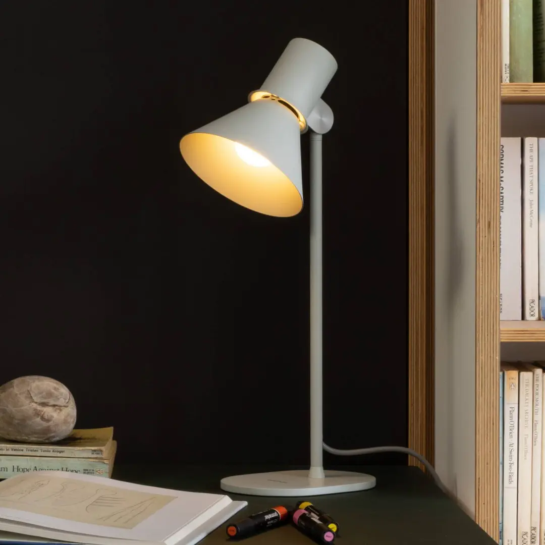 Anglepoise Tischlampe Type 80 T1, grau, 48 cm, Metall