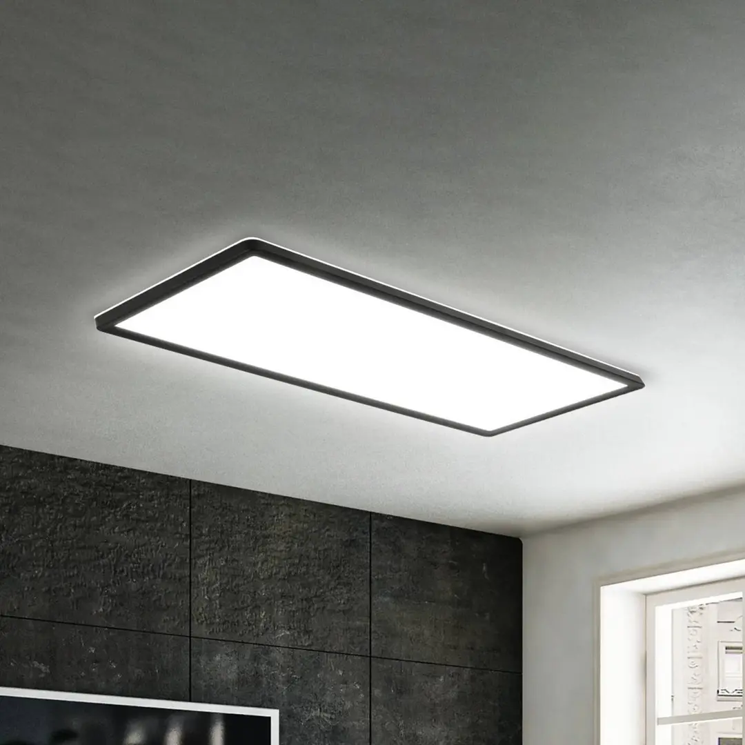 Briloner LED-Anbaupanel Slim 58x20cm on/off 4.000K schwarz
