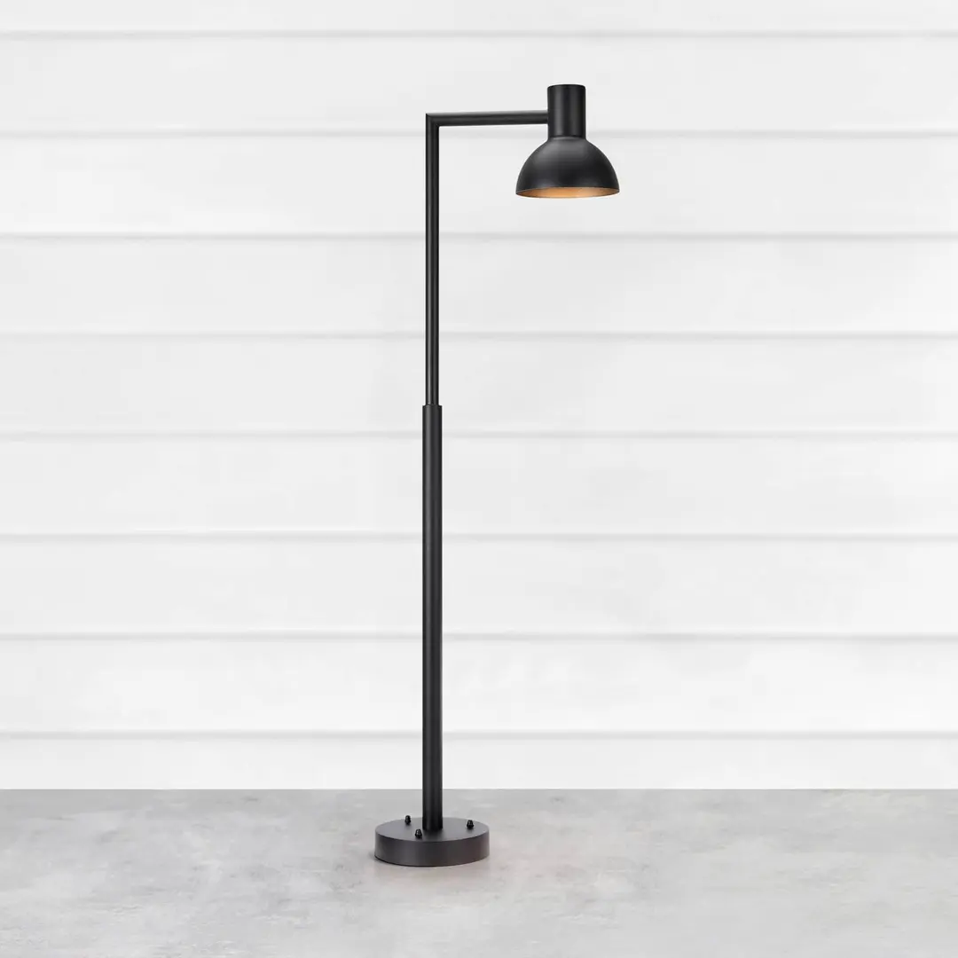 Markslöjd LED-Wegeleuchte Nubi, schwarz, IP44, dimmbar, Höhe 115 cm