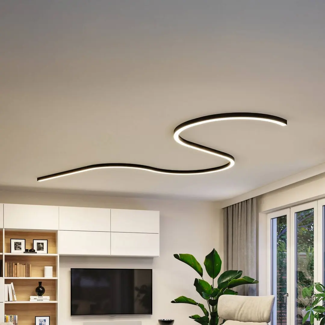 Paulmann Lichtkanalsystem Linion, schwarz, 77,5W, Aluminium