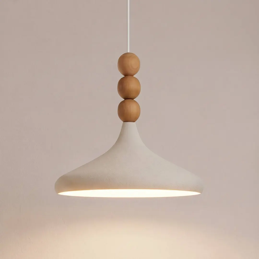 Opviq Hängeleuchte Eysan, beige, Ø 35 cm, Metall, E27