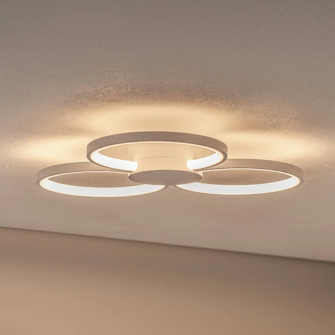 BEGA LED-Deckenleuchte 51299.1, samtweiß, Metall, DALI