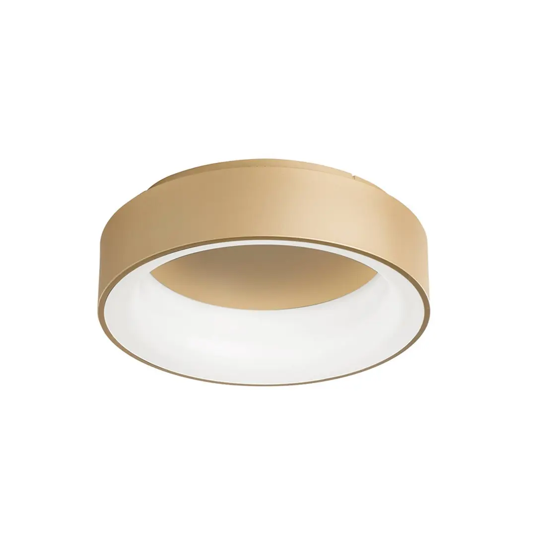 Luce Ambiente Design LED-Deckenlampe Noah, goldfarben, Ø 60 cm, Metall, CCT