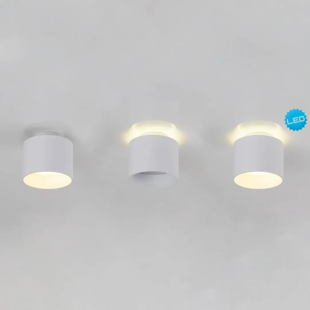Naeve Leuchten LED-Deckenspot Trimes, Ø 11,5 cm, weiß, CCT, step-dim