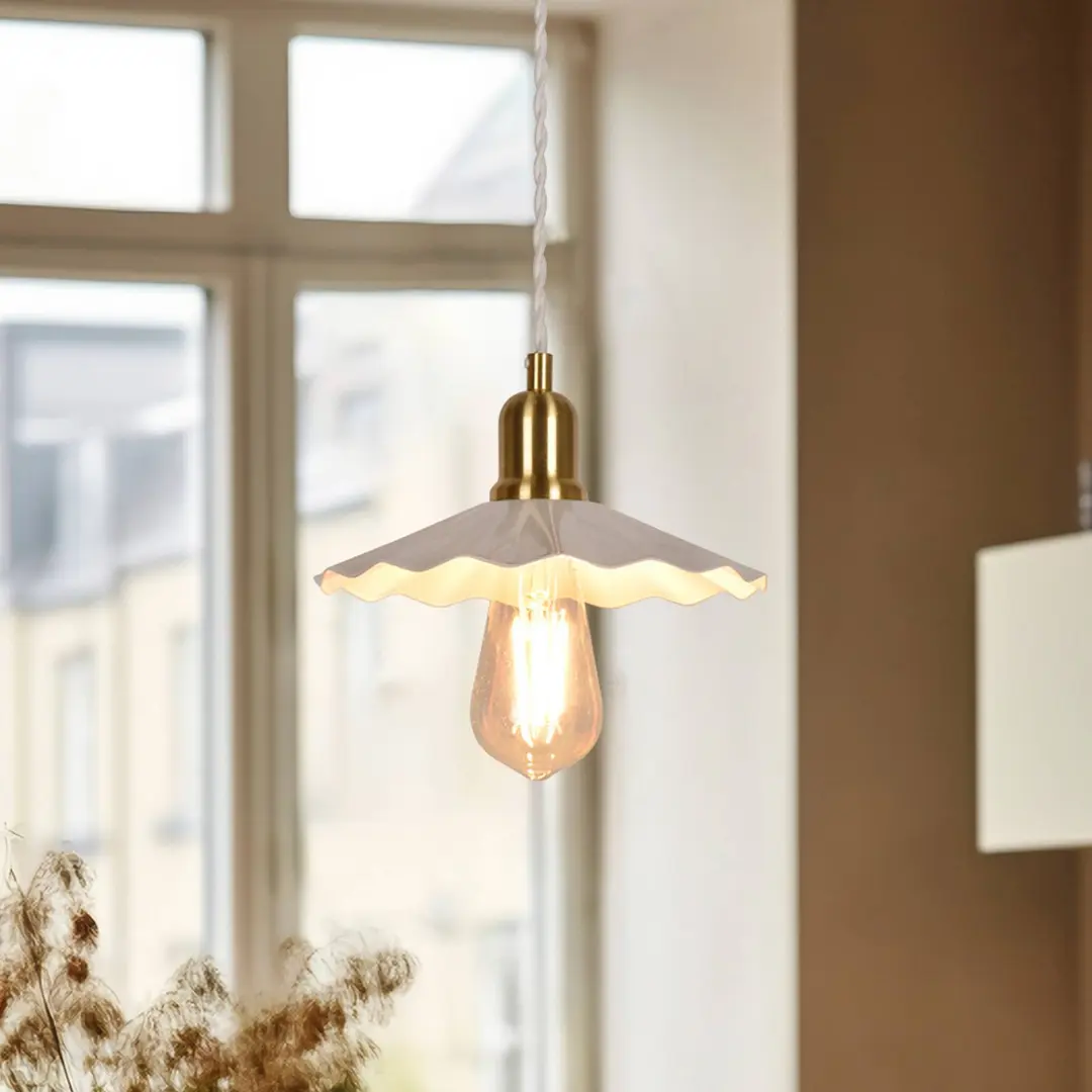 COREP Hängeleuchte Suzette, weiß, Ø 22 cm, Metall