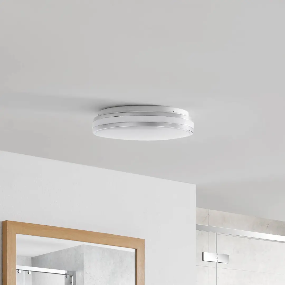 Arcchio Sinovu LED-Bad-Deckenlampe, chrom, 34 cm