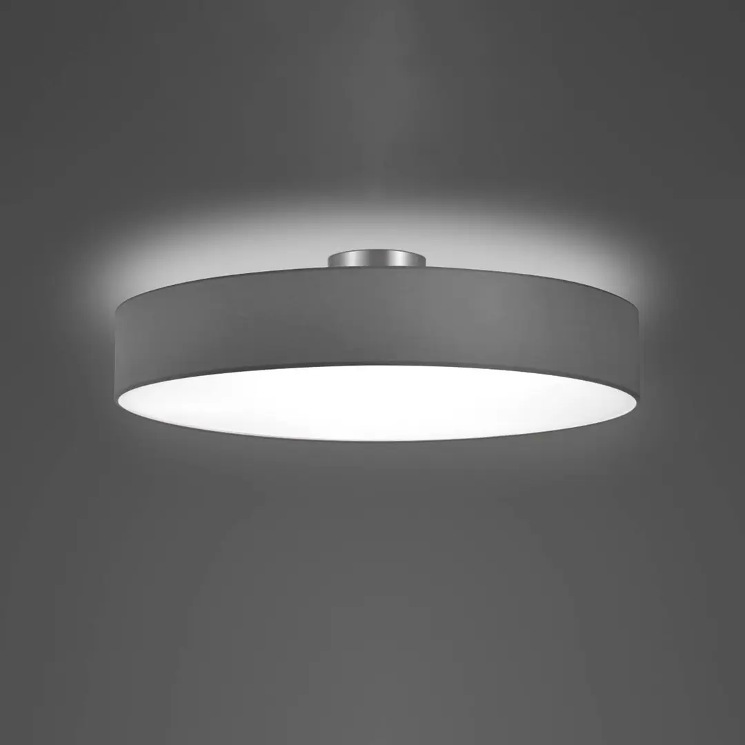Trio Lighting Deckenleuchte Hotel, nickel matt/grau, Ø 65 cm