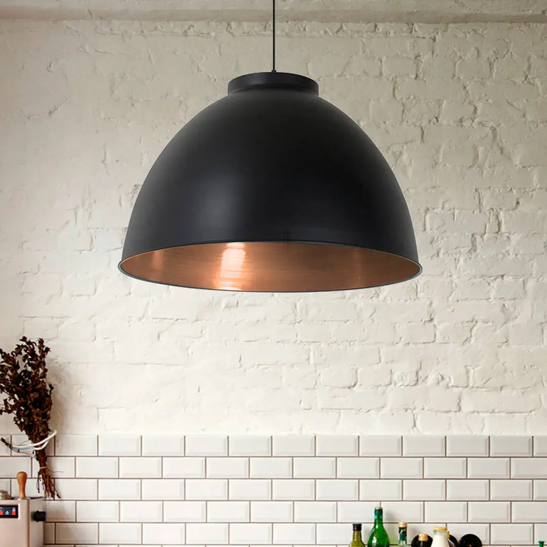 COREP Pendellampe Dock, schwarz matt, Ø 60 cm, Metall
