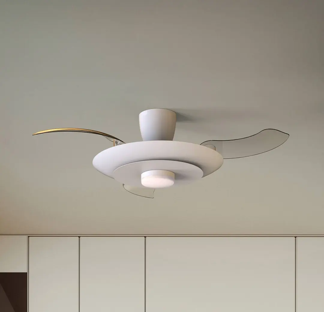 Mantra Iluminación LED-Deckenventilator Kyoto, weiß, DC, leise, CCT, 106 cm