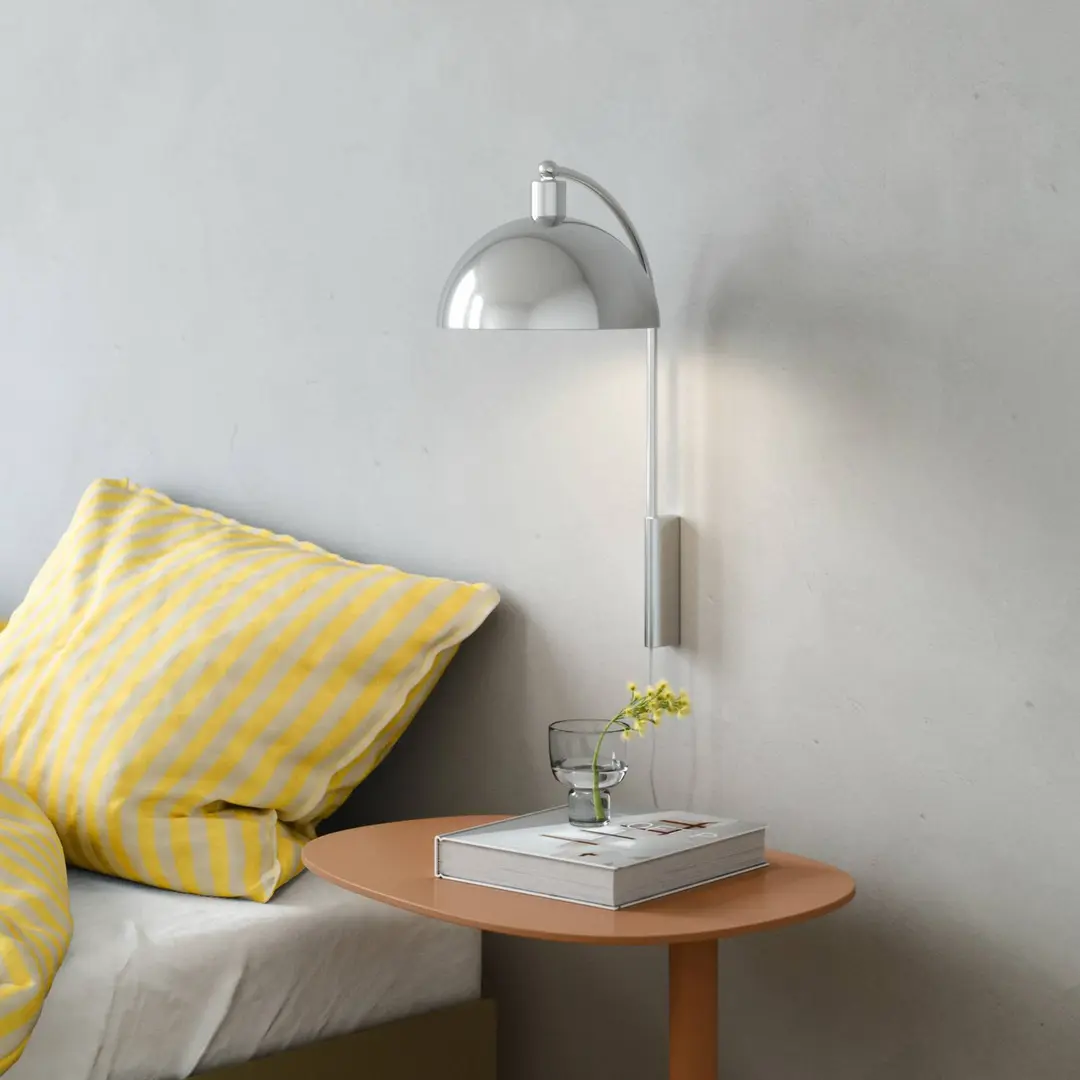 Nordlux Wandleuchte Ellen 20 mit Kabel + Stecker, chrom