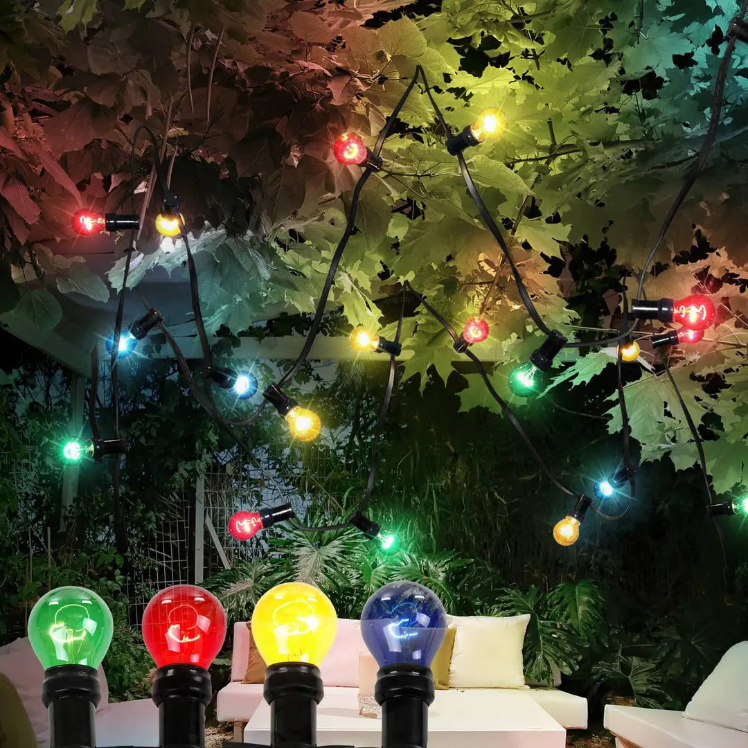 Globo Lichterkette Nirvana,10-flammig, bunt, Kunststoff, IP44