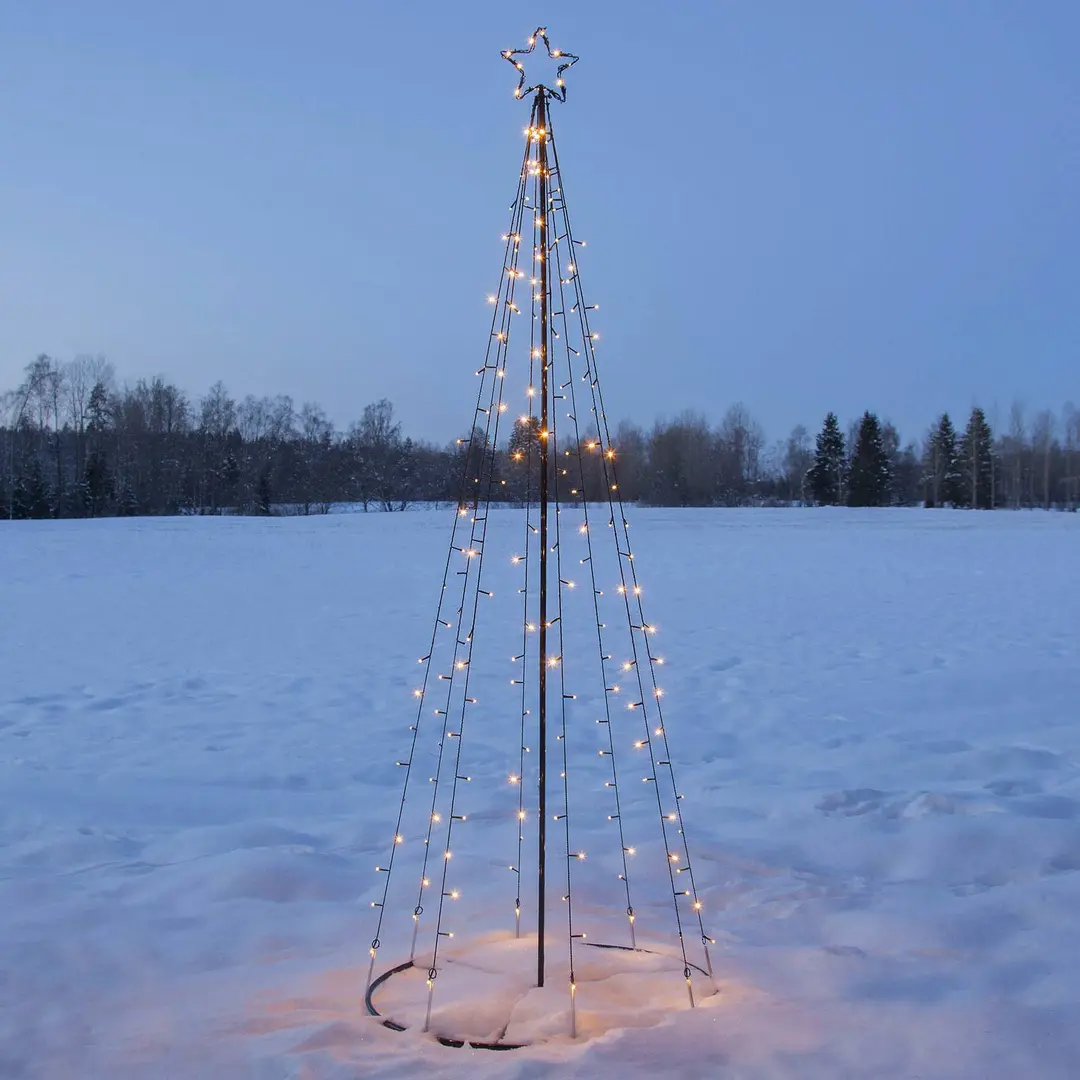 STAR TRADING LED-Außendeko Light Tree, LEDs teils blinkend