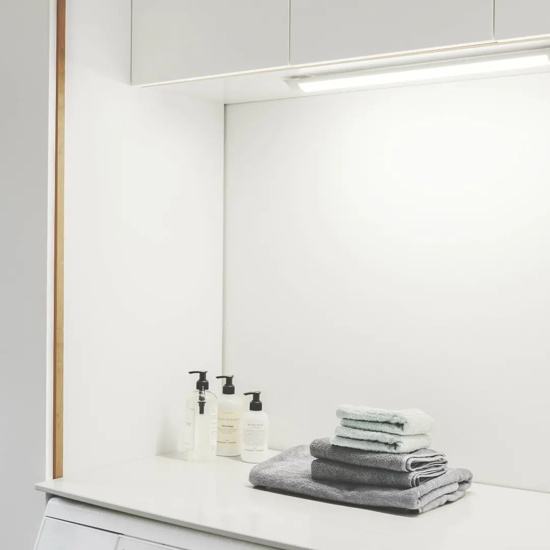 Nordlux LED-Lichtleiste Glendale, 59 cm, IP20, Kunststoff, weiß