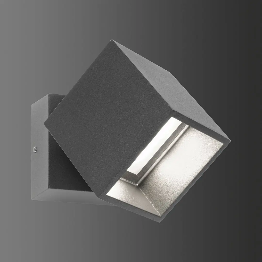LCD LED-Außenwandstrahler 5002, beweglich, graphit