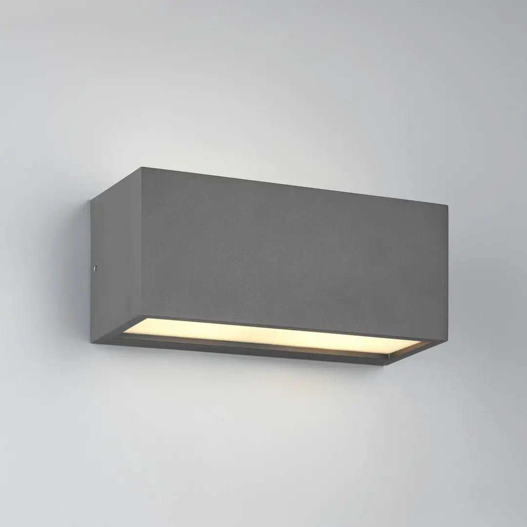 Trio Lighting Außenwandleuchte Mayenne, anthrazit, Up- & Downlight, eckig