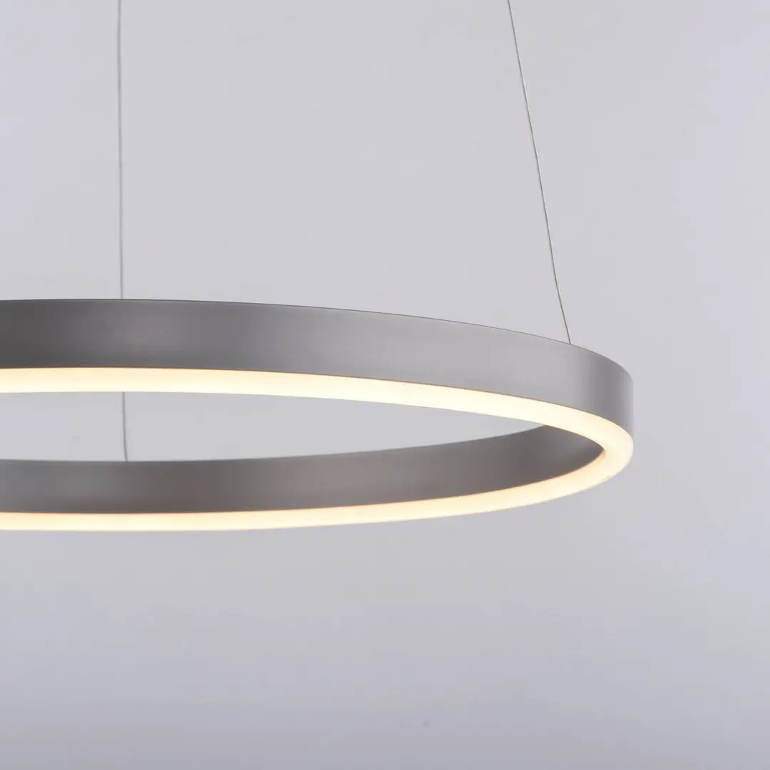 JUST LIGHT. GmbH LED-Pendelleuchte Ritus, Ø 39,3cm, aluminium