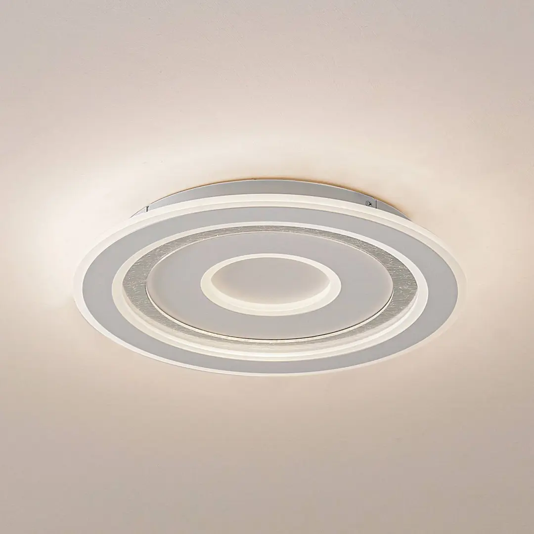 Lindby LED-Deckenleuchte Lorvik, Ø 40 cm, weiß, CCT, dimmbar