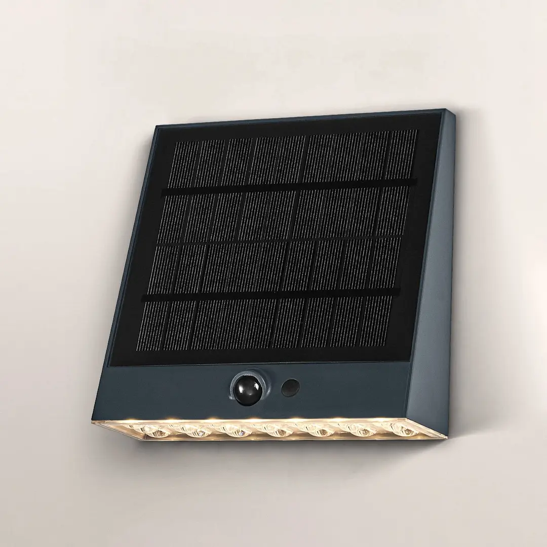 OSRAM Solar-Wandleuchte ENDURA STYLE FIN, grau, Sensor, IP54