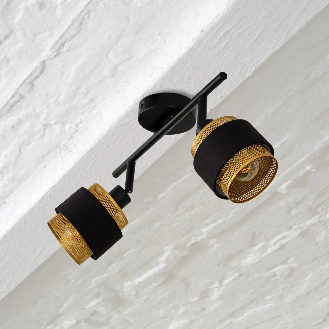 OSRAM Deckenleuchte Decor Spot Hornet, 2-fl., schwarz/gold