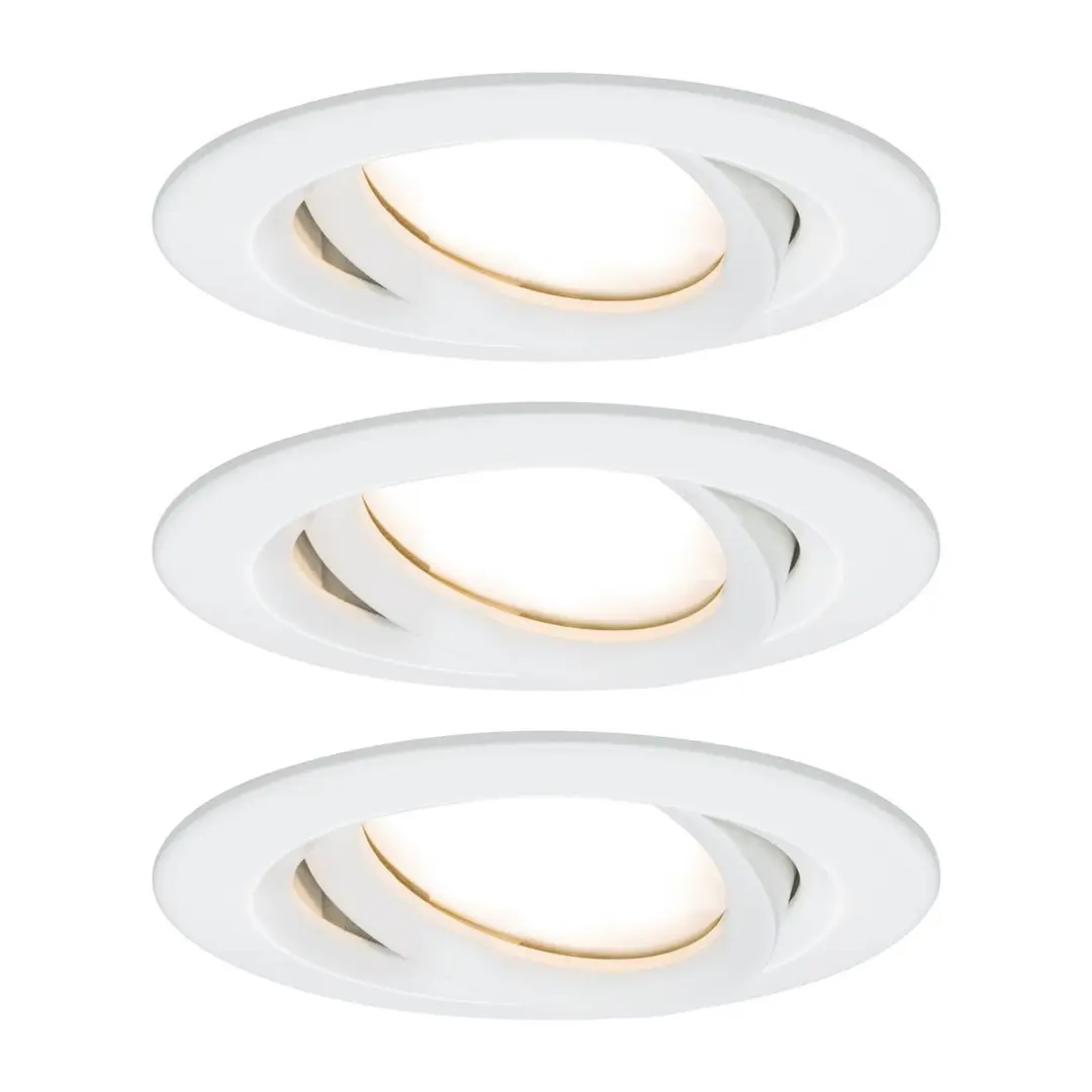Paulmann LED-Spot Nova Plus Coin 3er rund weiß 2.700 K IP65