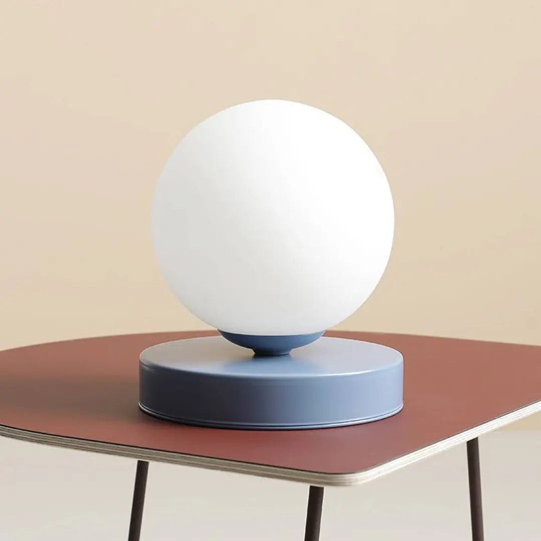 ALDEX Tischlampe Joel, Höhe 17 cm, blau/weiß