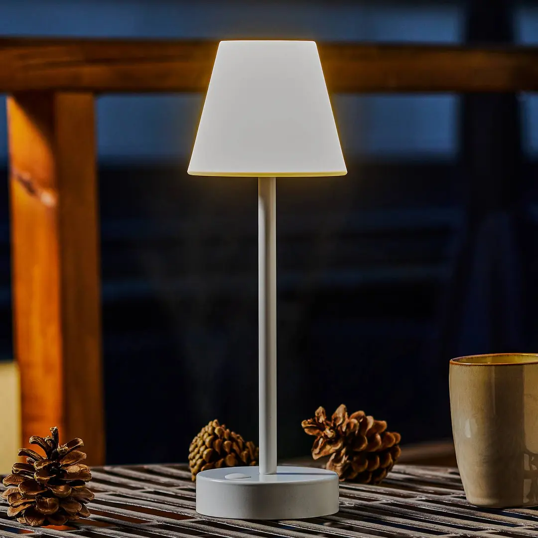Newgarden Lola Slim LED-Tischlampe Akku, weiß