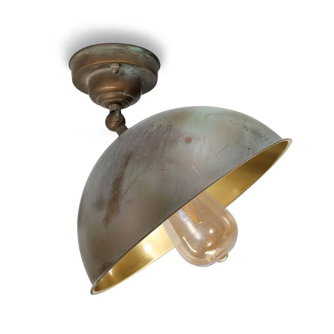Moretti Luce Deckenleuchte Circle 3245, messing antik