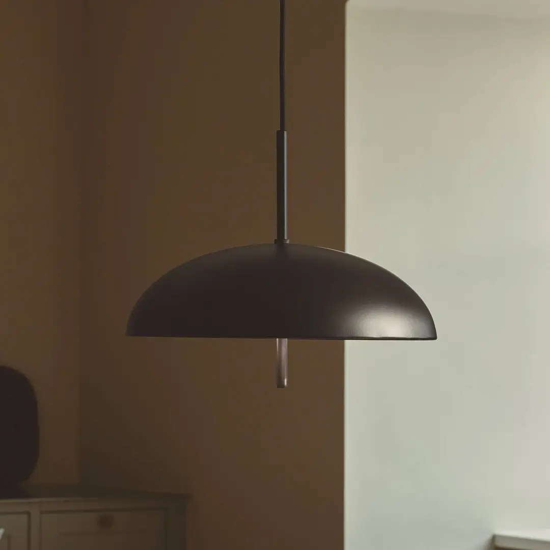 DFTP by Nordlux Hängeleuchte Versale, schwarz, Ø 35 cm, Metall, 2 x E27