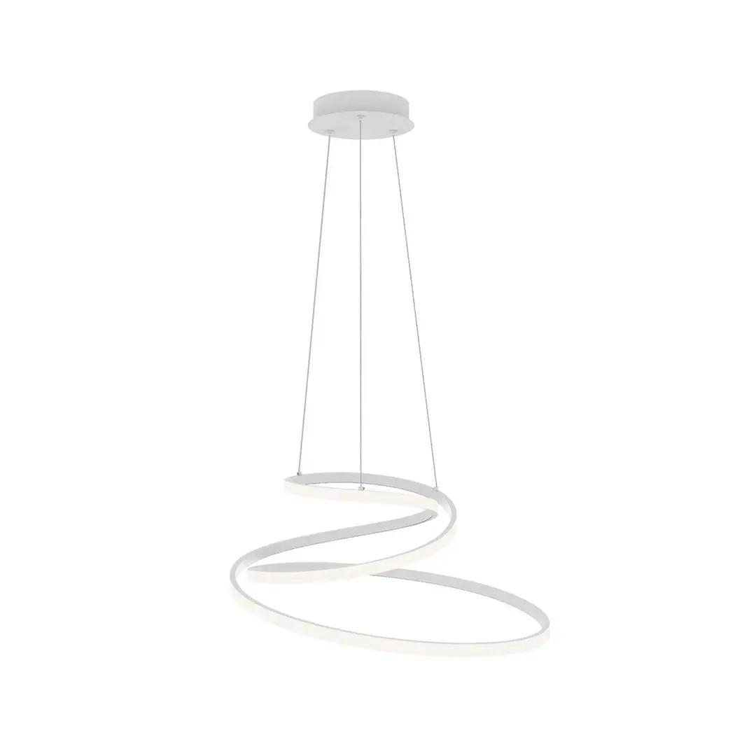 Luce Ambiente Design LED-Hängelampe COASTER, weiß, Ø 60 cm, Metall, CCT