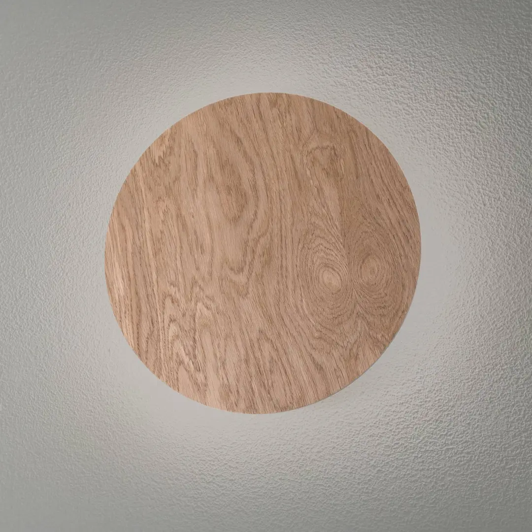 TK Lighting Wandleuchte Rito, Holz hell, Ø 30 cm