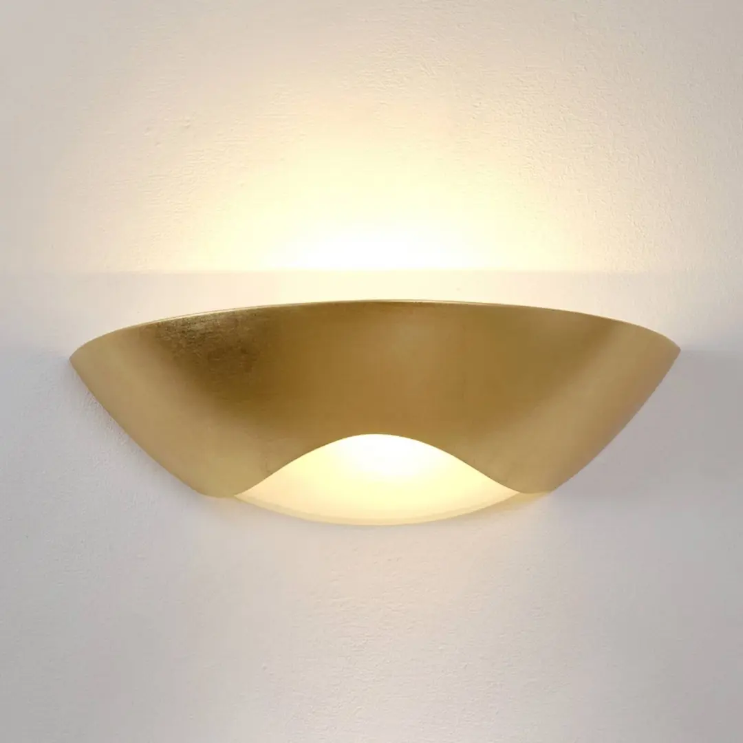 Holländer Edle Wandleuchte Matteo Curve, gold