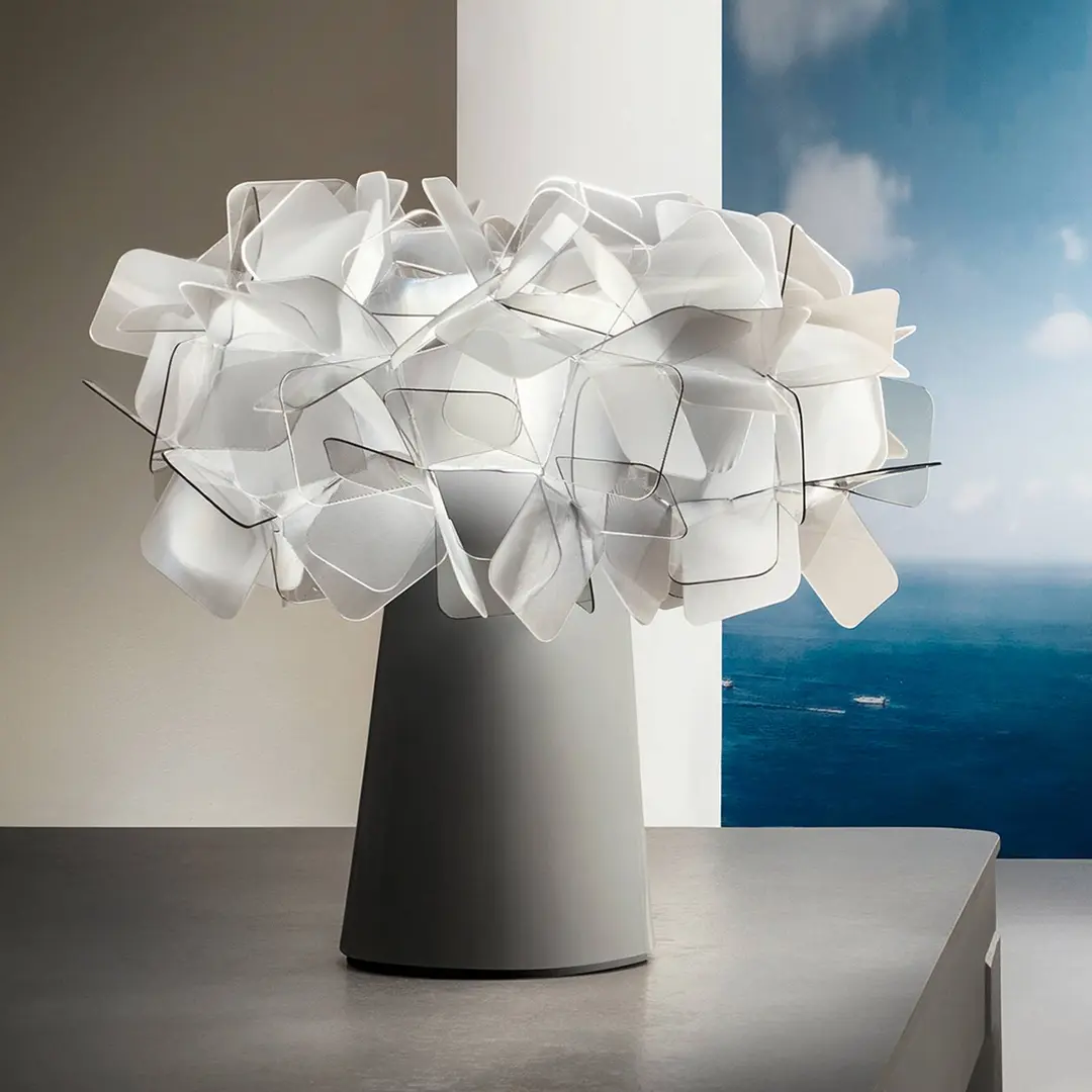 Slamp Clizia LED-Akku-Tischlampe, rauchgrau, dimmbar