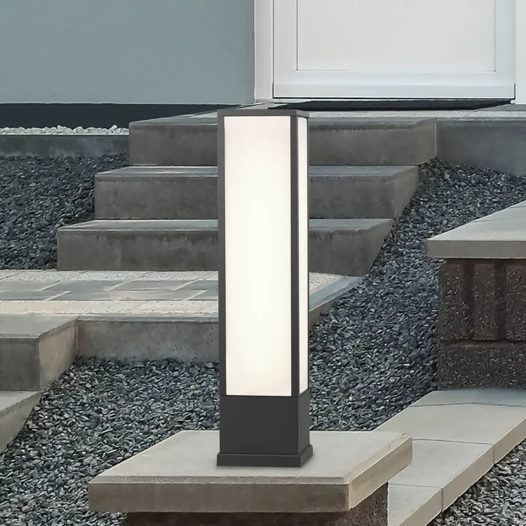 Trio Lighting LED-Sockelleuchte Fuerte, anthrazit, Aluminium, IP54