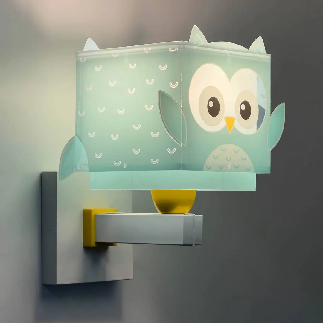 Dalber Little Owl Kinder-Wandlampe mit Eulenmotiv