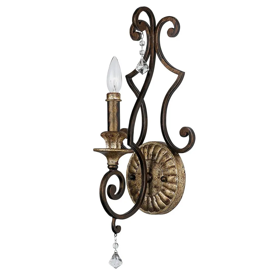 QUOIZEL Wandlampe Marquette in antikem Stil