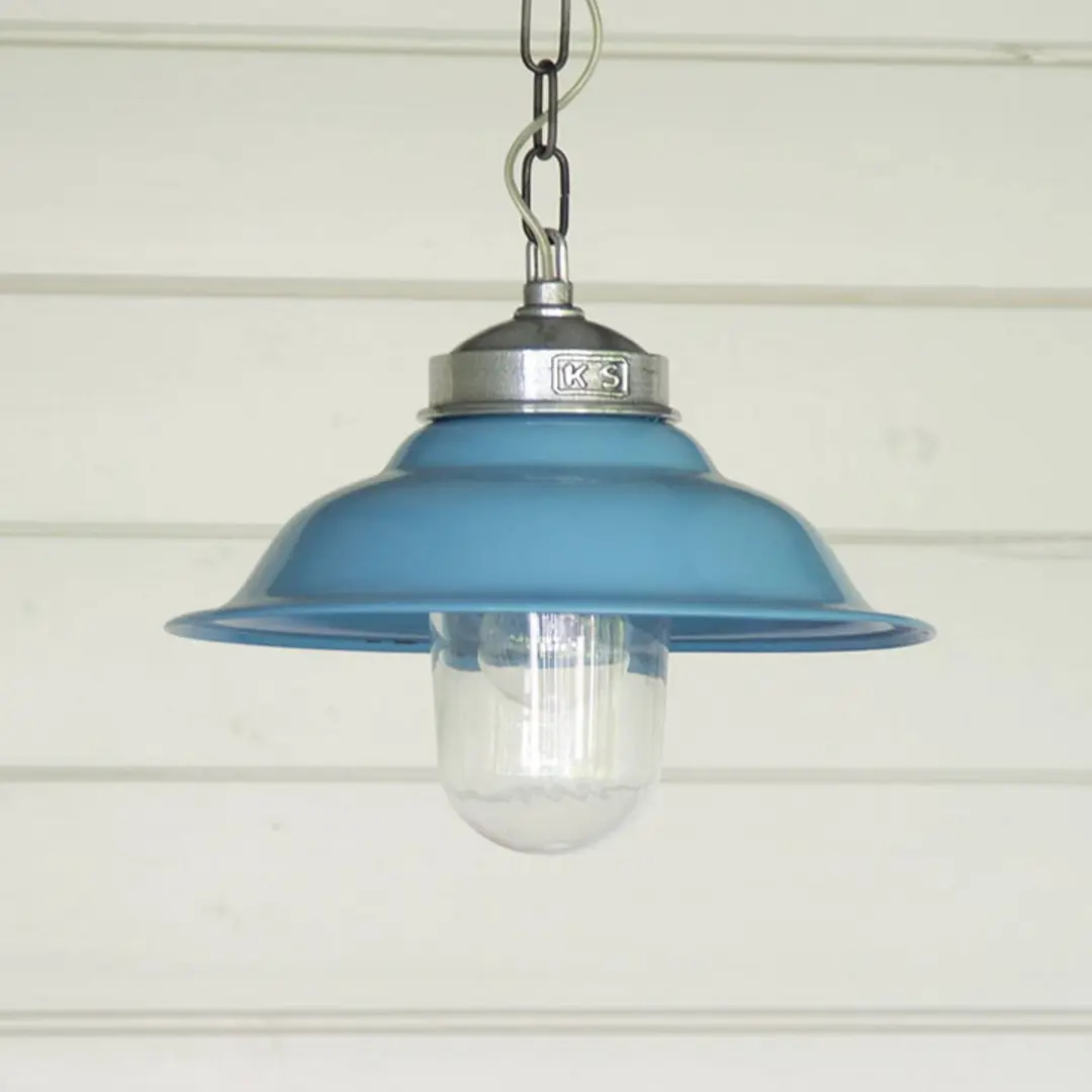 K.S. Verlichting Blaue Retro-Hängeleuchte Porto Fino
