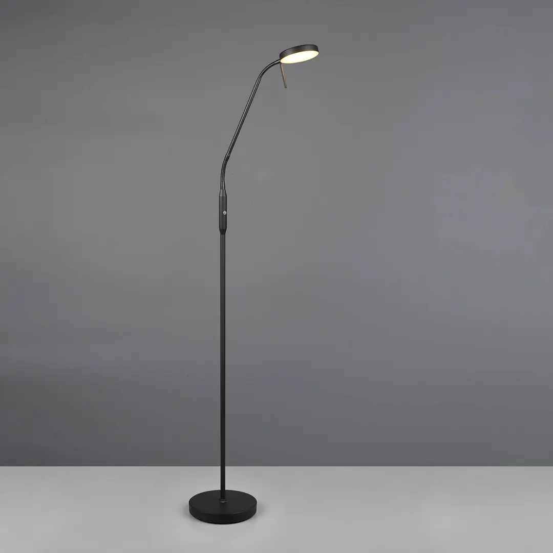Reality Leuchten LED-Akkustehleuchte Moreno, schwarz matt, CCT, dimmbar