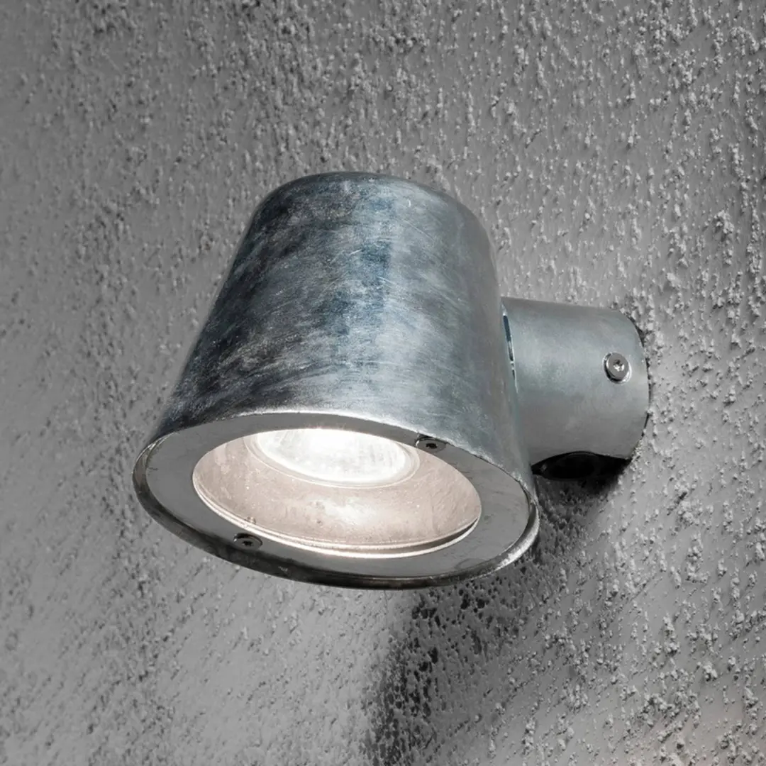 Konstsmide Außenwandleuchte Trieste aus Stahl, galvanisiert