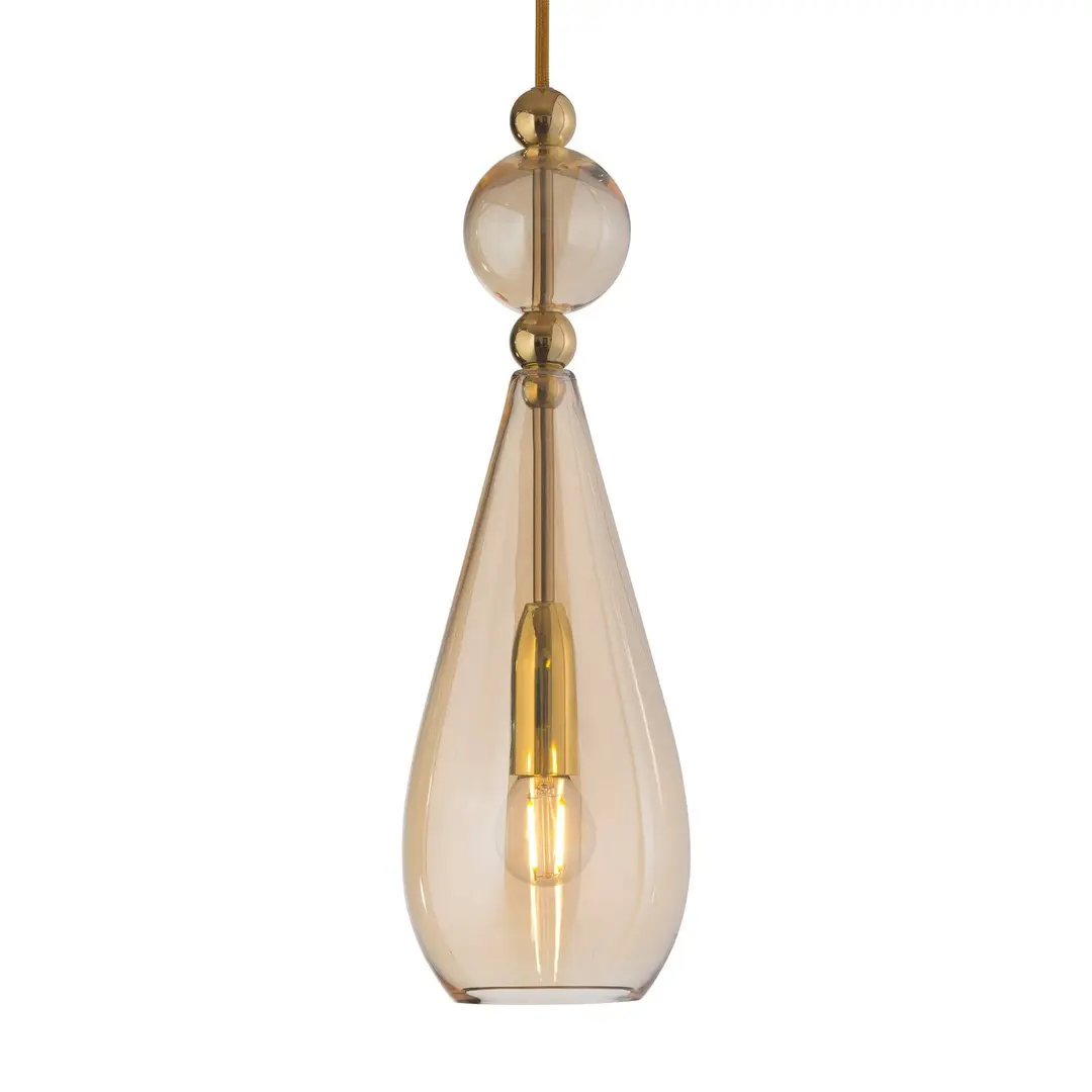 EBB & FLOW Smykke M Pendelleuchte gold gold-rauch