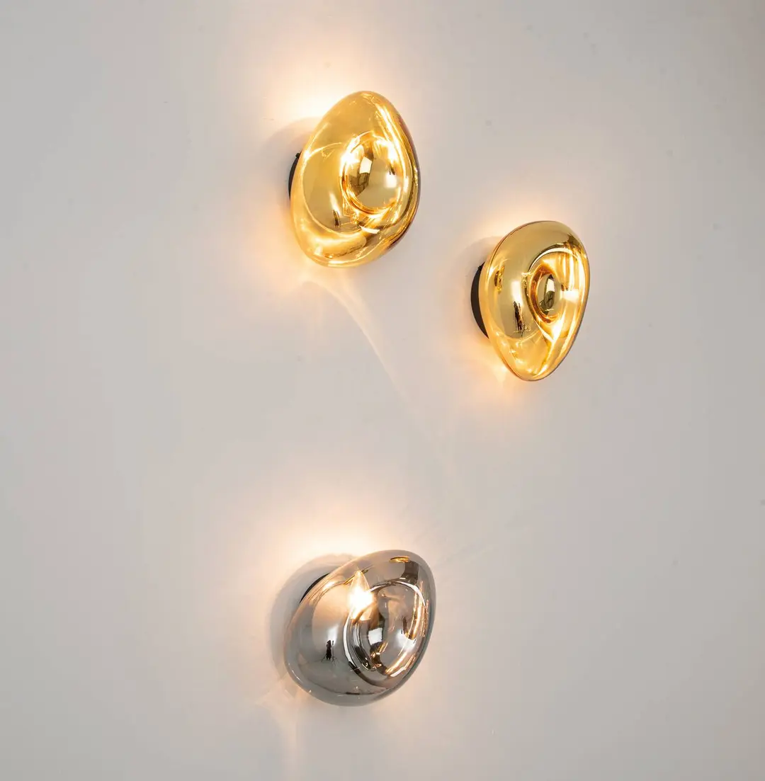 Zambelis Wandleuchte 22047, goldfarben, Glas, Höhe 27,5 cm, E14